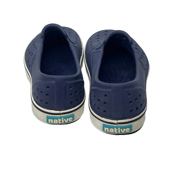 Native Jefferson Shoes Girls Boys Size 11 Blue Slip on - Picture 4 of 8